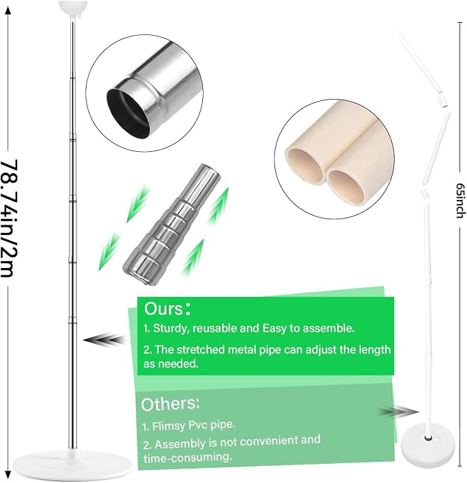 2 Sets Adjustable Balloon Column Stand Kit - Image 3
