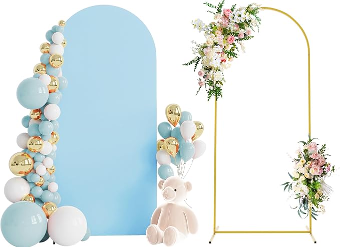6FT Arch Backdrop Stand and Cover Set, Arch by Wokceer