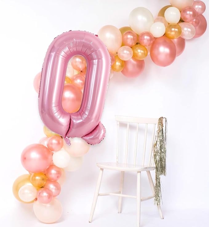 TONIFUL 40 Inch Large Pink Letter Q Balloons Giant Foil Mylar Alphabet Balloon - Image 6