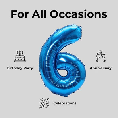 YPSelected 32 Inch Large Foil Helium Number Balloon Birthday Wedding Party 0-9 - Image 6