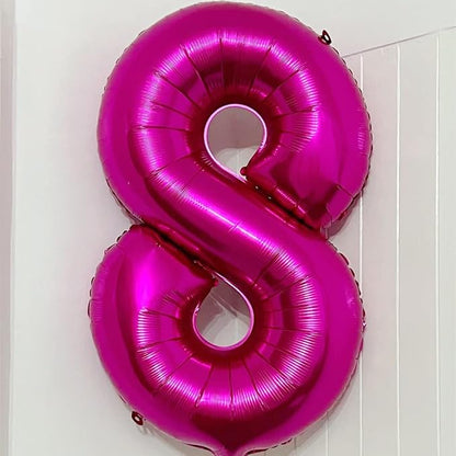 Hot Pink 18 Balloon Numbers, 40 Inch 18th or 81st Birthday Balloon Foil Mylar - Image 5