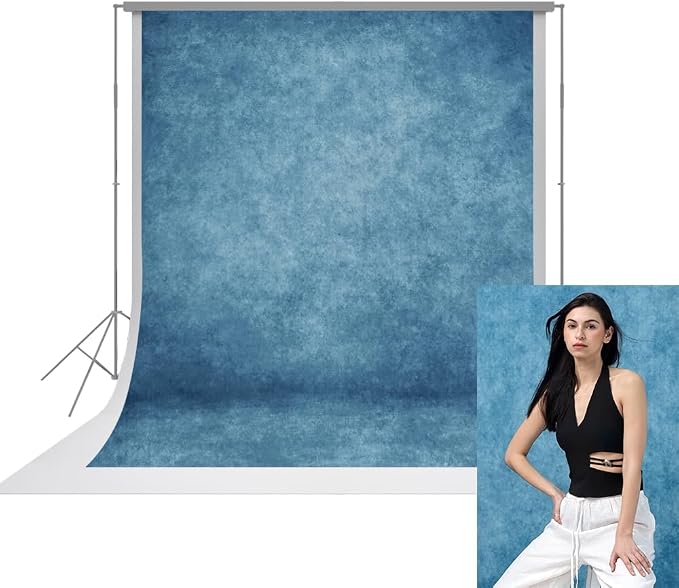 UrcTepics 8×10ft Abstract Blue Backdrop by UrcTepics
