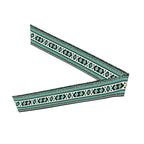 Men Women Beauty Skinny Sports Sweatbands Head Accessories for Running Fitness Shower, Long Multi Style Teal Turquoise Tribal Navajo Aztec Geometric Ethnic Pattern Head Ribbon Headwear