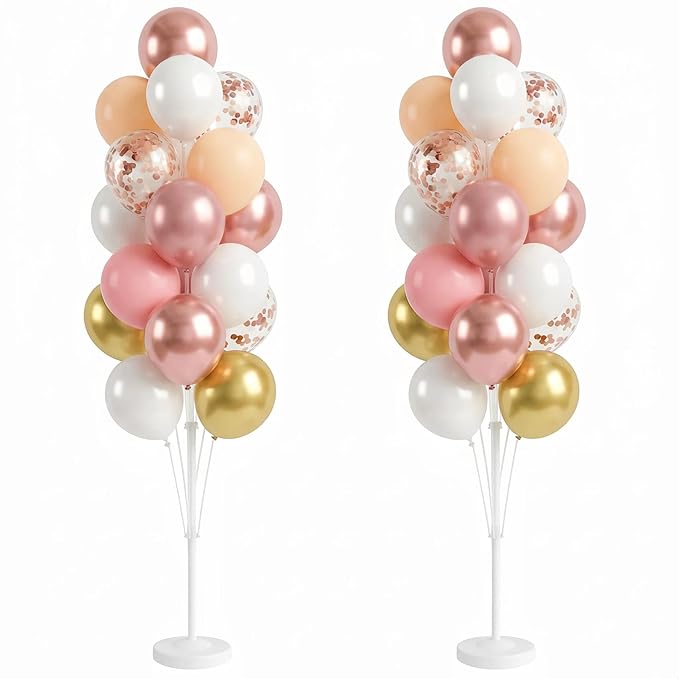 HIIINS Set of 2 Balloon Column Kit by HiinsPartyDecoration