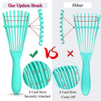 5 Pcs Detangling Hair Brush Set, Ez Detangler Brush With Edge Brush, Rat Tail Combs for Black Natural Hair Styling and Cuting, Curly/Straight/Wet/Dry/long/Short Hair Available for Women Kids Men
