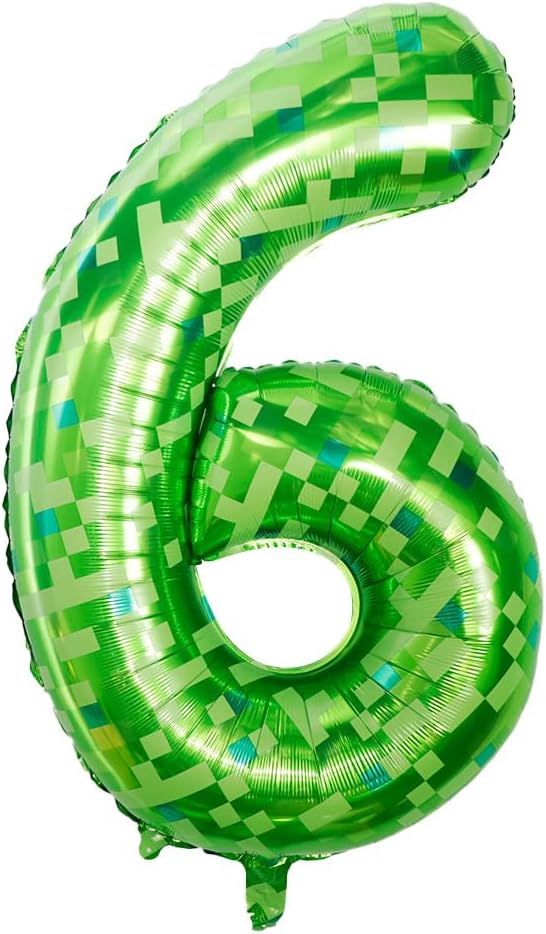 40 inch digital balloon, Number 6 by TNCDJKPA