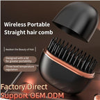 Mini Straightener - 3-Speed Temperature Control Rechargeable Hair Straightener Brush,Anti Scald Shell，Lightweight Portable Heatable Home Travel Gifts (1)