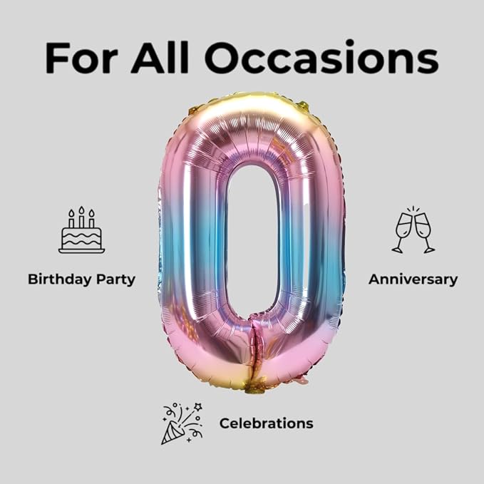 Number 10 Balloon Foil Mylar Balloons - Image 4