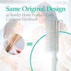Stanley Home Products Essentials Ladies Hairbrush & Comb Set – Durable Nylon Block & Bristles – Designed for All Hair Types