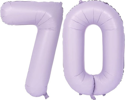 40 In Matte Purple Number Balloons Helium Foil Mylar Balloon Digital 70 | by Exquisitehighqualitypartydecorationstomeetyoureveryneed%EF%BC%81