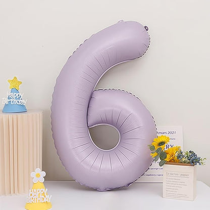 Pastel Purple 17 Number Balloons, 40 Inch Light Purple 17 Balloons Large Helium - Image 7
