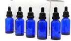 YIZHAO Blue Glass Dropper Bottle 1oz, Tincture Bottles with Glass Dropper, for Essential Oils, Aromatherapy, Cosmetic, Laboratory, Pharmacy, Liquids, Travel –12 Pcs