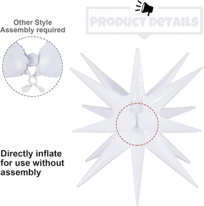 10 Pcs Star Balloons Explosion Balloons Foil Cone Balloon Magic - Image 5