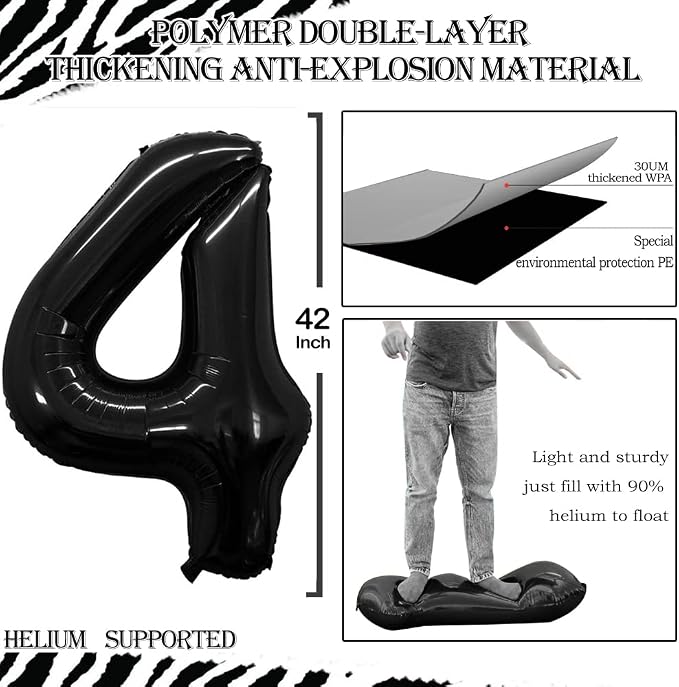 Number 14 Balloons for 14th Birthday Sweet 14 Party Decorations, 42 Inch Jumbo - Image 2
