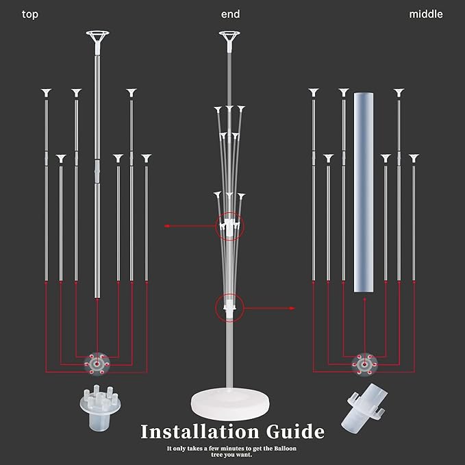 Balloon Column Kit with Stand, Pole - Image 4