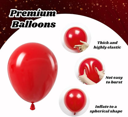 Red Black and Gold Balloons - Image 3