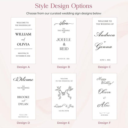 Custom Wedding Welcome Sign Fabric Linen Banner - Image 7
