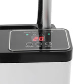 Nano Mist Hair Steamer, 9 Settings Adjustable Hair Salon Steamer, Professional Nano Mist Salon Hair Processor with 360°Swivel Wheels, 1300W Nanoscale Spray for Hair Care Hair Repair (White)