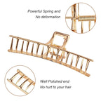 ANBALA Gold Hair Clips, Metal Large Claw Clips for Thick Hair Big Jaw Clips for Hair, Butterfly Hair Clips Hair Accessories for Women