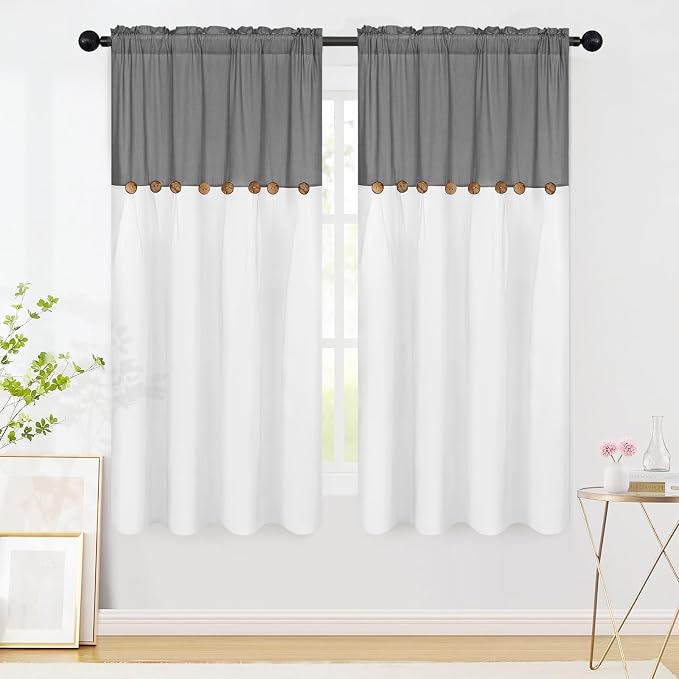Farmhouse Cotton Linen Curtains by FRAMICS