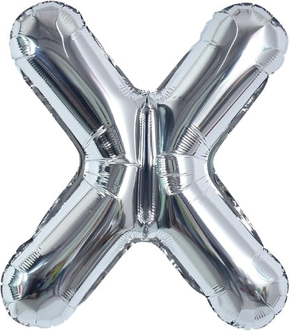 TONIFUL 40 Inch Large Silver Letter X Foil Balloons Alphabet Balloons | Giant by TONIFUL
