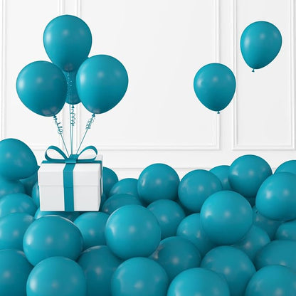 Retro Peacock Blue Balloons, Birthday Decoration, Wedding Party, Baby Shower by KALOR