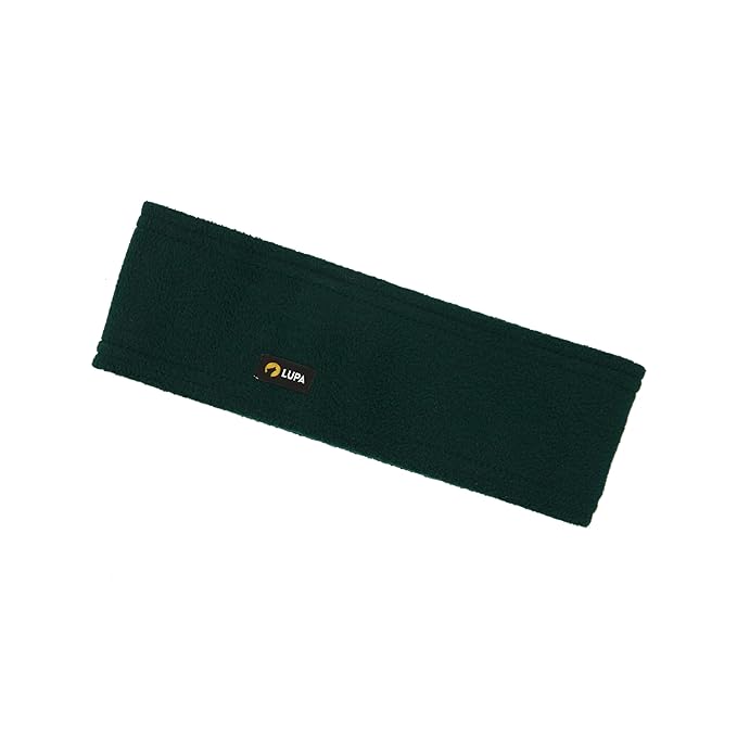 Lupa Handmade Unisex Triple-Layer Micro Fleece Headband - Headband Ear Warmer - Ear Warmers for Women & Men - Ears Cover (Moss)