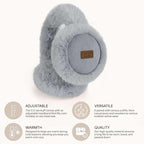 C.C Soft Winter Warm Adjustable Headband Ear Warmer Earmuffs