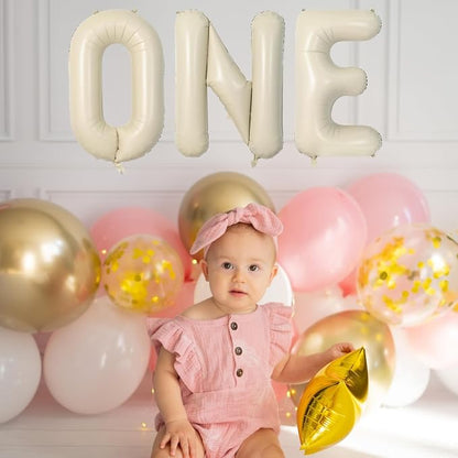Cream Letter J Balloons, 40 Inch Balloons Letter J Mylar Helium Large J Balloon - Image 7