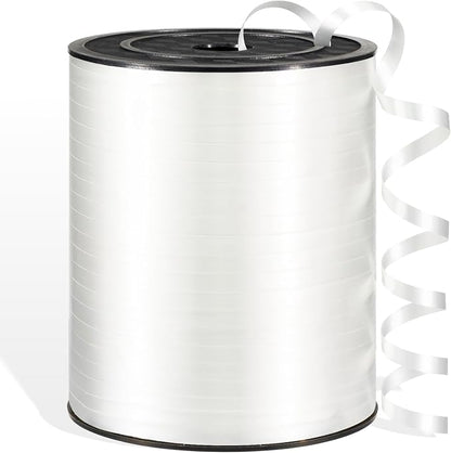 600 Yards White Curling Ribbon for Gift Wrapping, 1/5 Inch White Balloon String by Unknown