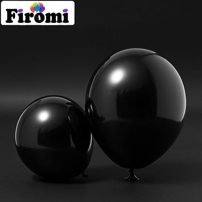Firomi Black Balloons 18-inch 12 Pack Large Thicken Helium | Big Black Latex - Image 3