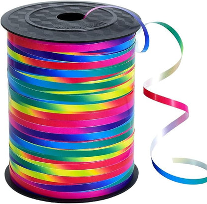 BEISHIDA 500 Yards Rainbow Curling Ribbon Balloon String by Beishida