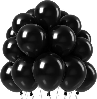 Jobkoo Black Balloons 12 Inch by Jobkoo