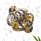 Fashion Tortoise Hair Clips for Women Resin Medium Hair Claw Clip for Fine Hair Non Slip Grip Hair Jaw Clips 2PCS in Set (Vintage Tortoise Shell Hair Clips)