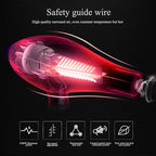 Hair Dryer Professional Blow Dryer Negative Ions 3500W Powerful Fast Drying Low Noise Long Cord Quick Dryer with Nozzle and Diffuser Hair Blow Dryer with 2 Speed and 3 Heat Settings (Purple-2)