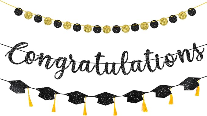 Pre-Strung Congratulations Banner Set, Retirement, Engagement Party, Ready to by Unknown