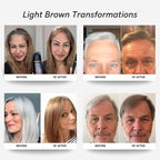 Polar Haircare - Hair Dye Shampoo Light Brown for Gray Hair for Women & Men - Natural Semi Permanent Hair Color Shampoo - Vegan Coloring Shampoo for Gray Hair - Gentle Hair Shampoo Dye 6.76 Fl Oz