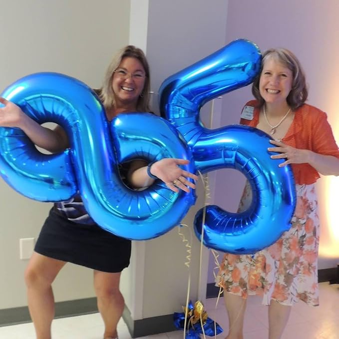 40 Inch Navy Blue Number 0 Balloon, 0th Birthday Party Decorations | 40 Inch - Image 7