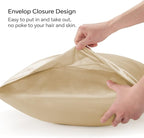 BEDELITE Satin Body Pillow Cover, Super Soft and Cooling Body Pillow Pillowcase for Hair and Skin, Breathable Silky Full Long Pillowcase Cover(20"x54", Champagne)