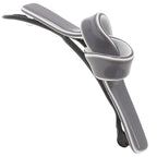 Camila Paris CP3359 French Hair Barrette Clip for Girls, Handmade, Gray/White, Metal-Free Closure Strong Hold Grip Hair Clips for Women, No Slip Durable Styling Girls Hair Accessories, Made in France