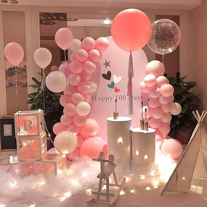 5 Inch Pastel Pink Balloons - Image 6