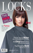 Cricket Forte Haircutting Capes for Professional Salon Barbershop Cape for Clients, Adjustable Snap Neck Closure, Slate