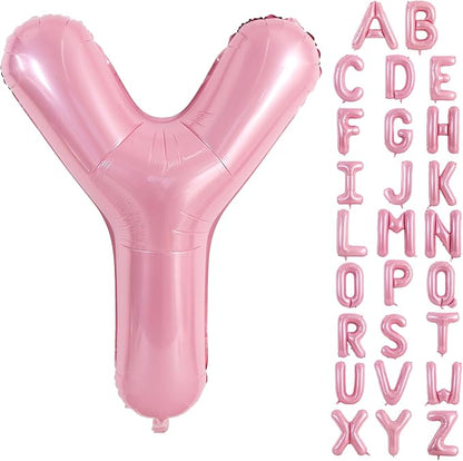 TONIFUL 40 Inch Large Pink Letter Y Balloons Giant Foil Mylar Alphabet Balloon by TONIFUL