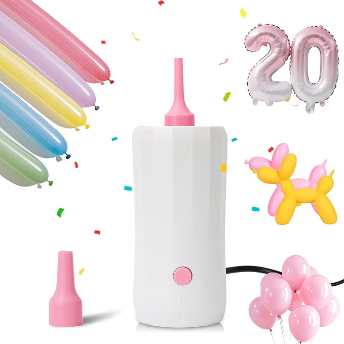 Ball Pump Balloon Pumps Electric, Balloon Pump Portable Long Animal Balloon Pump by Fikowo