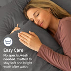 King Pillow Cases Set of 4 - Ultra Soft Hotel Quality Pillowcase Covers - Comfy, Cozy & Wrinkle Free - Shrinkage, Stain and Fade Resistant - Machine Washable Pillow Protectors - 4 Piece Set - Charcoal