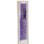 DONNA Cutting Comb – Precise Haircut & Sectioning Tool – Dual-Sided Fine & Wide Teeth Tail Comb for Layering, Thinning & Styling Wet or Dry Hair (PURPLE)