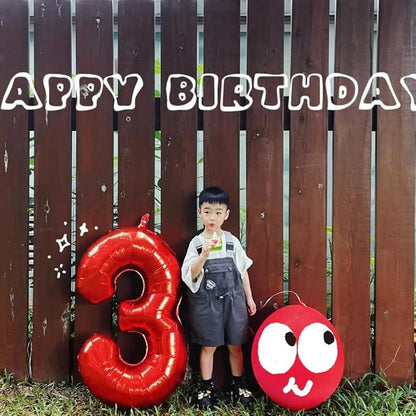 40 Inch Red Number 4 Balloon Large Red Foil Balloon Red 4 Balloons Mylar Helium - Image 6