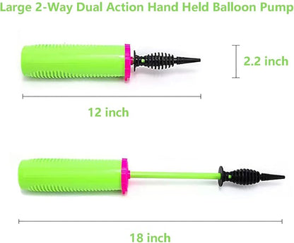 Balloon Pump Hand Held 2-Way Dual Action Air Pump - Image 2