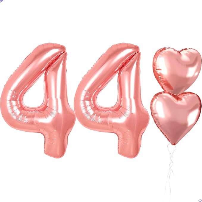 40 inch Rose Gold Birthday Balloons by Unknown