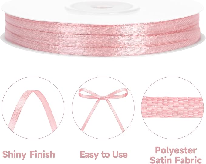 KINGLAKE Rose Gold Satin Ribbon - Image 3